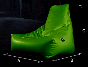 Bean Bag Crazy-Mighty-b Outdoor Bean Bag - Dimensions