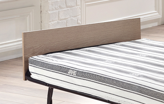Jay-Be Supreme Automatic J-Tex with Rebound e-Fibre® Mattress - Single Folding Bed - Headboard
