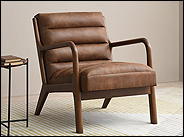 Kyoto Inca Achilles Brown PU Chair